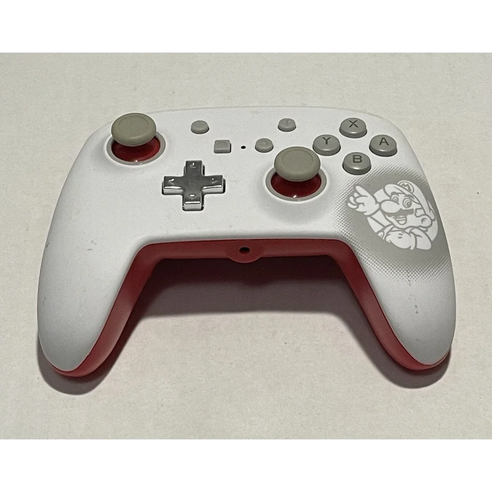 PowerA Enhanced‎ Wireless Controller Nintendo Switch OS Mario White Red 1511365
